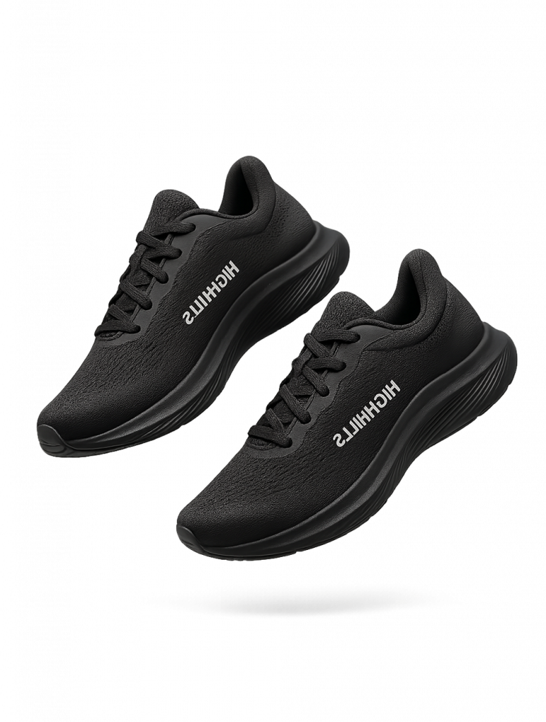 Chaussures de sport noires Highhills