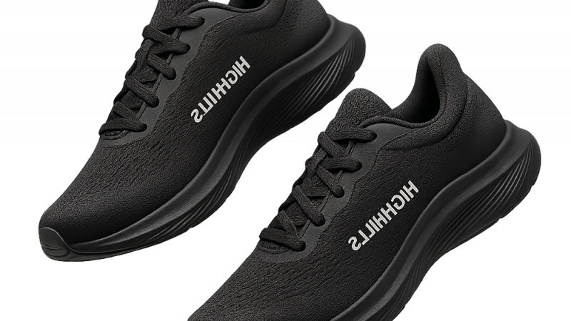 Chaussures de sport noires Highhills